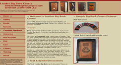 Desktop Screenshot of aaleatherbigbookcovers.com