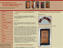 Tablet Screenshot of aaleatherbigbookcovers.com